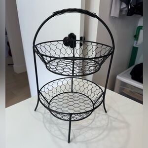 Black Wire Fruit Basket
